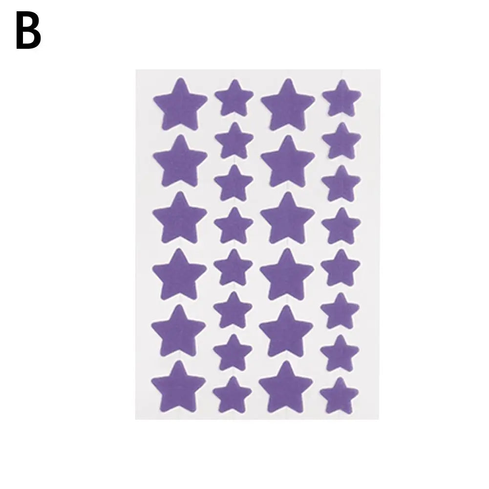 5/6ps Color Star Invisible Skin Care Patch PE Material Waterproof A Variety Of Colors To Choose