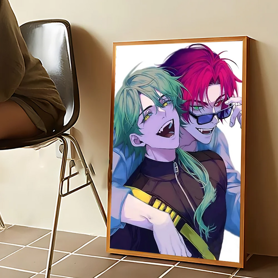 E-EZREAL Poster Kraft Club Bar Paper Vintage Posters Wall Art Painting Bedroom Study Stickers