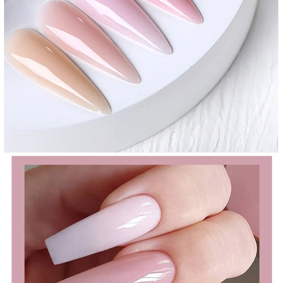 UR SUGAR 15ml Nail Extension Gel Soak Off UV LED Acrylic Crystal White Clear Nude Gel Nail Polish UV Construction Gel