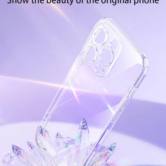 Clear Phone Case For iPhone 14 11 12 13 15 Pro Max Silicone Soft For iPhone XS Max XR X 8 7 6 Plus Transparent Back Cover Case