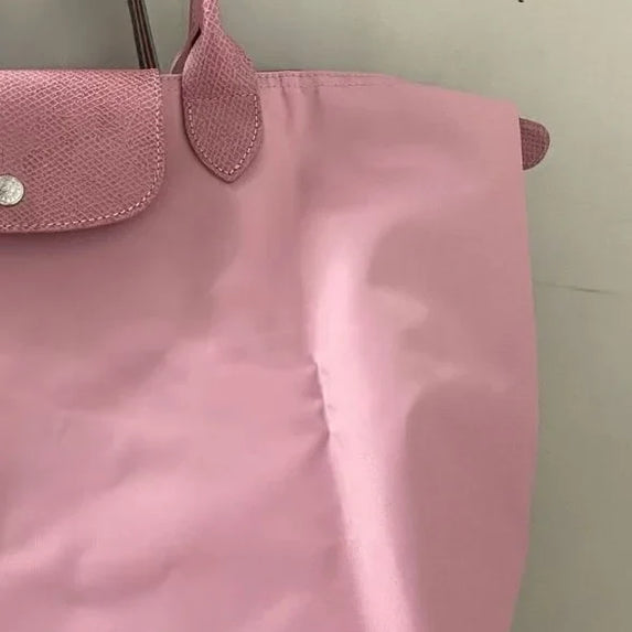 HOT Women Foldable hobo Bags Classics Lady Tote Bag Embroidered Shoulder Bags  Fashion Nylon Handbag Bag for travel