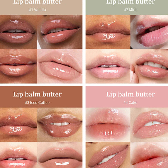 Summer Lip Balm Moisturizing Mirror Lip Gloss Lip Vanilla Mint Iced Coffee Cake Smell Lipstick Transparent Lip Oil  Makeup