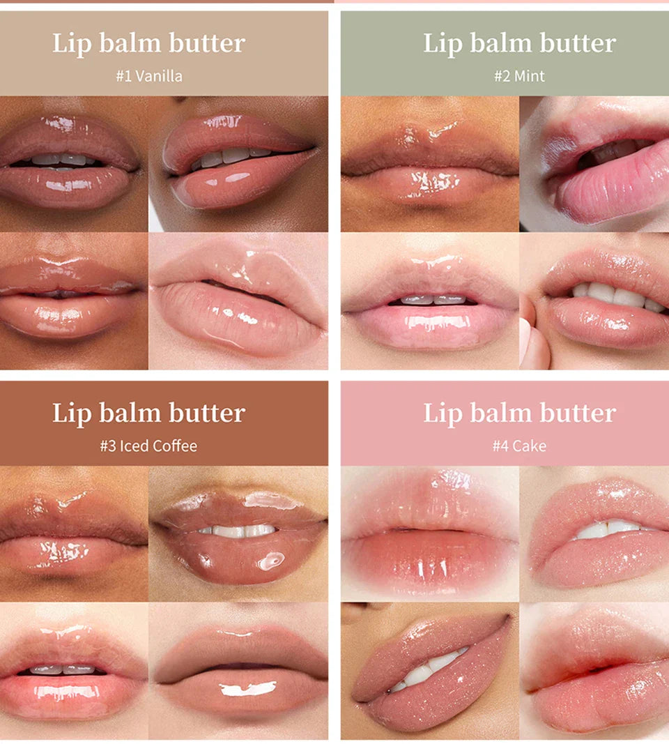 Summer Lip Balm Moisturizing Mirror Lip Gloss Lip Vanilla Mint Iced Coffee Cake Smell Lipstick Transparent Lip Oil  Makeup
