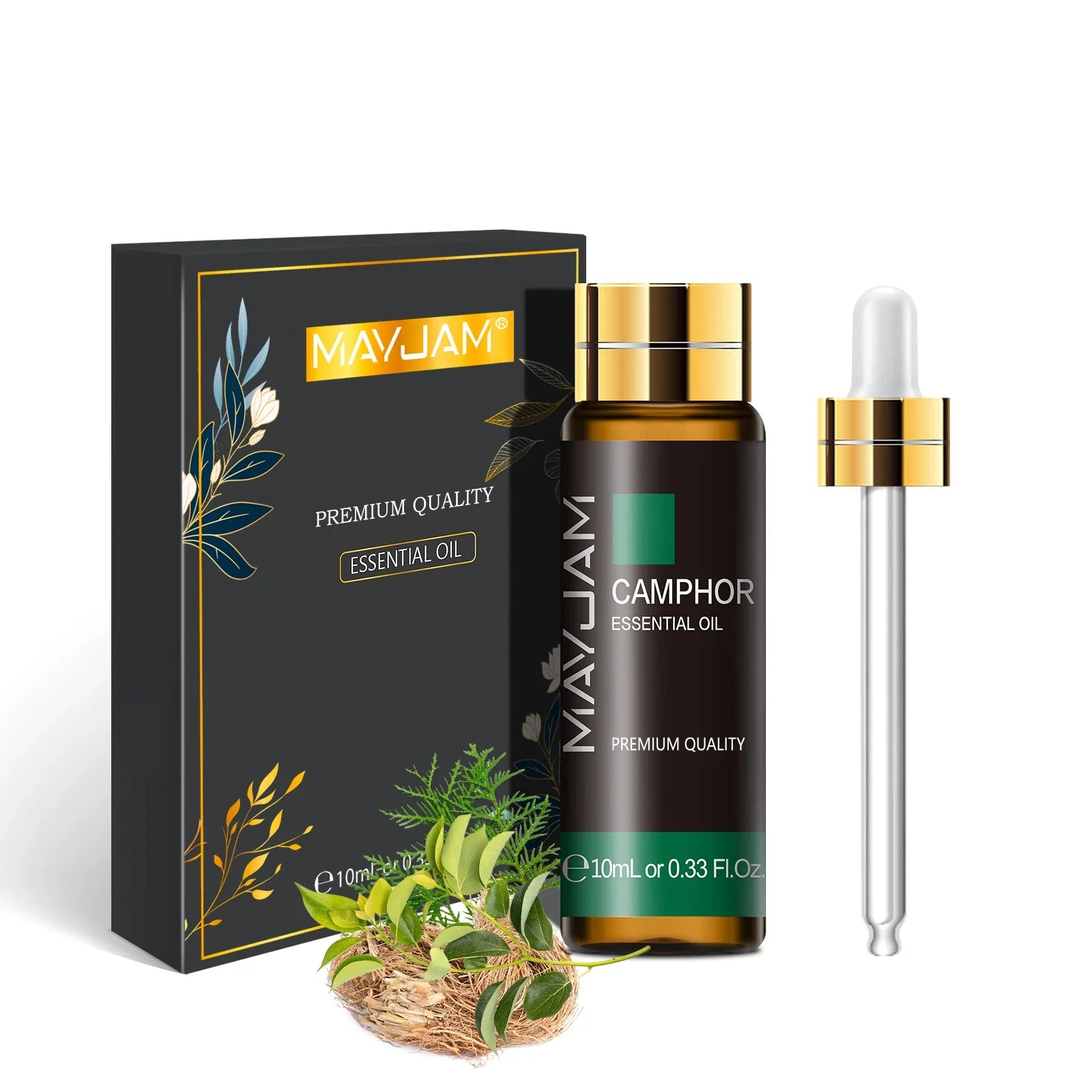 MAYJAM 10ml Pure Essential Oil Lavender Eucalyptus Vanilla Sandalwood Jasmine Bergamot Lemongrass Cinnamon Grapefruit 1pc