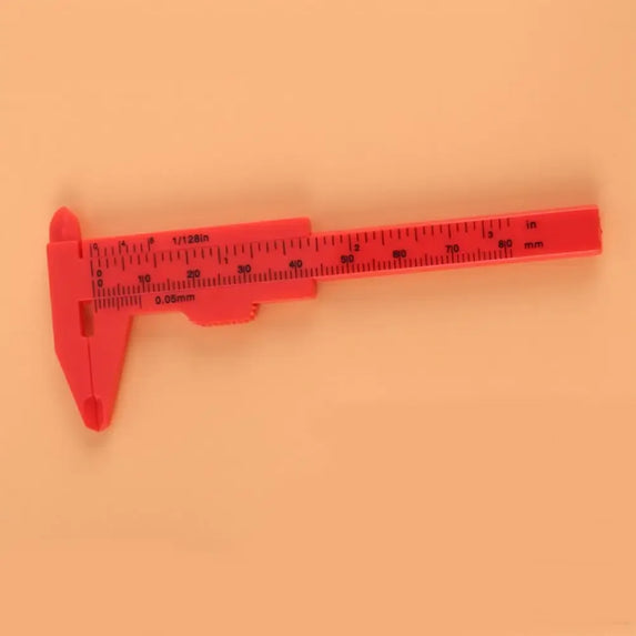 Portable 80mm Plastic Eyebrow Measuring Vernier Caliper Tattoo Microblading Caliper Ruler Permanent Makeup Measurement Tools