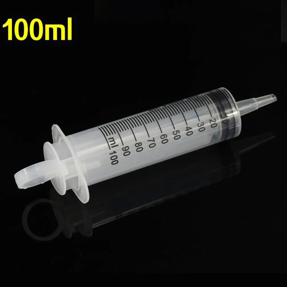 20-150ml Measuring Syringe Glue Filling Plastic Syringe Nutrient Sterile Without Needle Watering Refilling for Animal Feeding