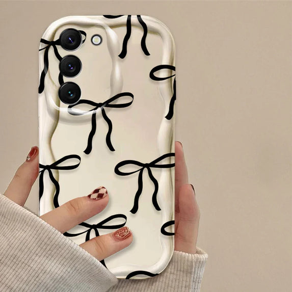 Bowknot Case for Samsung Galaxy A36 5G A35 A34 A33 A32 4G A30 A25 A24 A23 A22 A20 A16 A15 A14 A13 A12 A06 A05S A50 M55 M54 Cover