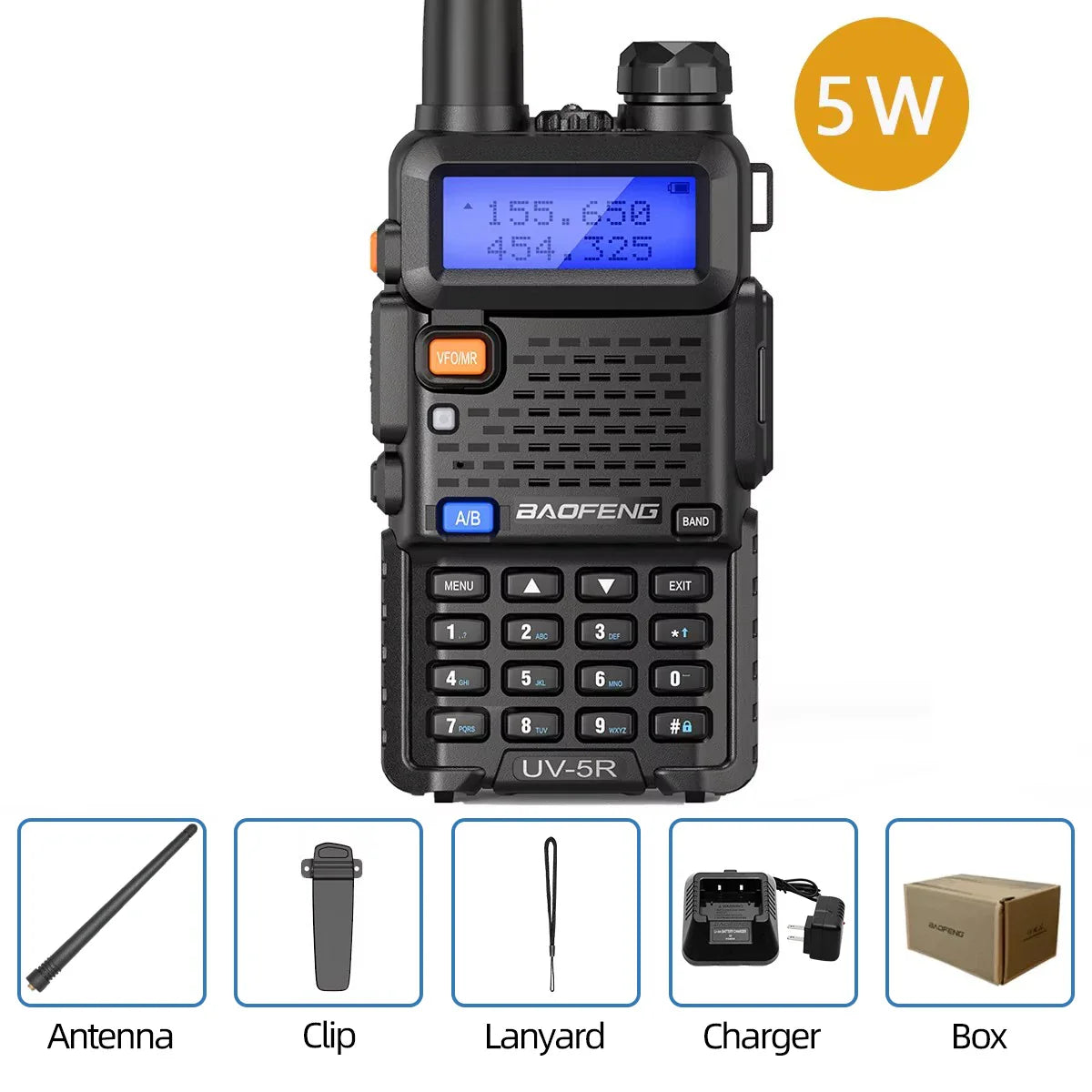 Baofeng Walkie Talkie UV 5R 5W 8W Dual Band Ham Two Way Radio Vhf Uhf FM Radio Handheld Transceiver Hunting 16KM