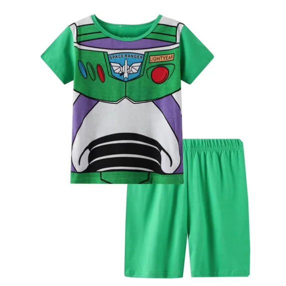 Hot Summer Pyjamas Suit Bass Lightyear Tigger Woody Alien kids Sleepwear Boys Pijamas Cotton Nightwear Clothes Pajamas Sets