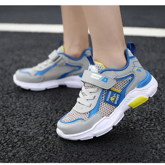 Single Net Children's Shoes Boys Sneakers Summer Breathable Non-slip Surface Girls Casual Tennis Sports Running Outdoor Shoes