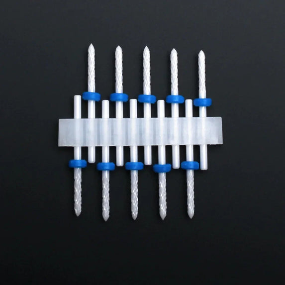 10pcs Ceramic Nail Drill Bits Set Milling Cutter for Manicure Drills Electric Nail Files Cuticle Remove Nail File Art Tools