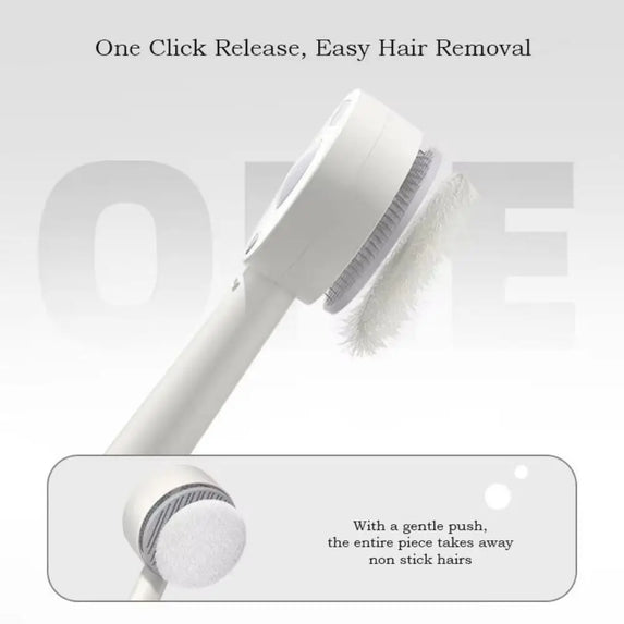 Anti-Static Pet Spray Hair Comb Massaging Demating Cat Steamy Shedding Brush Removes Loose Fur One-click Cleaning Button