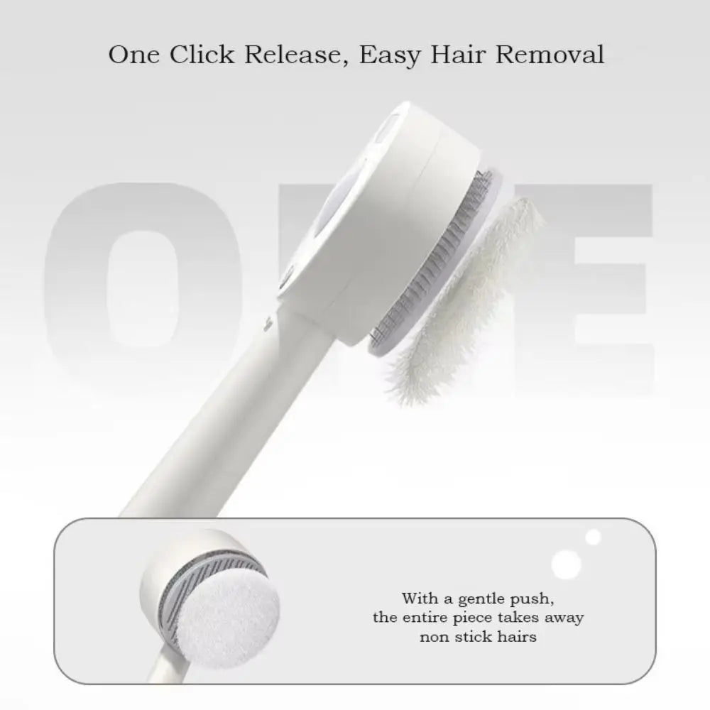 Anti-Static Pet Spray Hair Comb Massaging Demating Cat Steamy Shedding Brush Removes Loose Fur One-click Cleaning Button