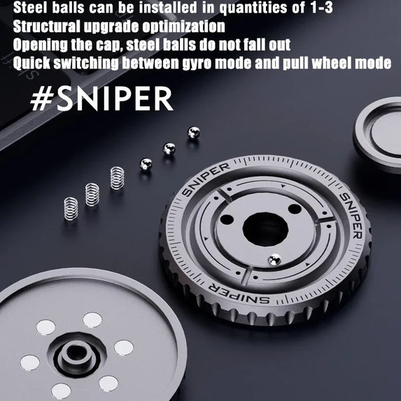Fidget spinner Mechanical Coin Fingertip Stainless Steel EDC Anti-stress Fidget Slider Spinner Office Toys for Adult Gifts