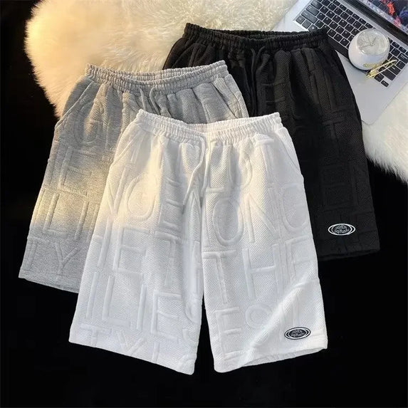 Trendy Casual Suit Men's Fashionable Five-piece Set Elegant Summer Simple Style Loose Fitting Long Sleeve Business Attire
