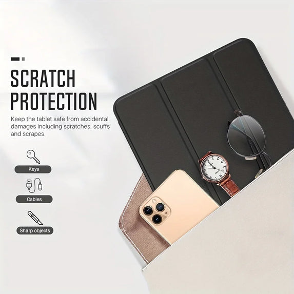 For Samsung Galaxy Tab A9 2023 8.7 inch Flip Tri-fold Stand Cover For Tab А9 SM-X110 SM-X115 PU Leather Case Auto Sleep Wake