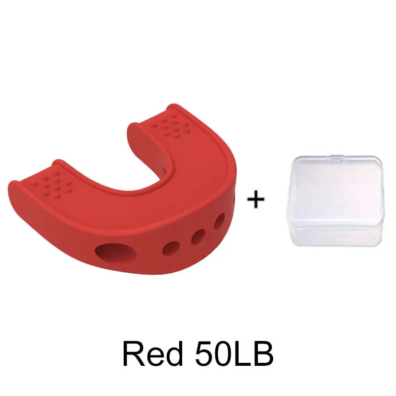 Silicone U Shape Jaw Line Exerciser Muscle Trainer Face Facial Neck Toning Jawline Jaw Chew Double Chin Reducer 40/50/60LBS
