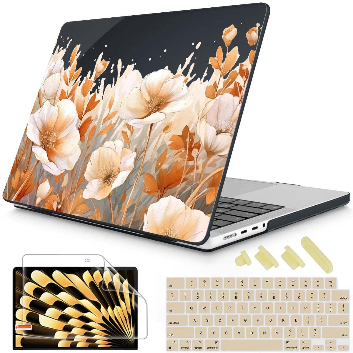 Unique Traditional Hard case for Macbook 2025 M4 A3240 Pro 14 16 M3 2024 M2 Air 13 A2681 Air 15 A2941 2023 Pro 13 A2338 M1 A2337