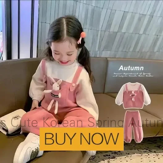 2024 Spring Autumn Children Denim Bib Jumpsuit Pockets with Bear Kids Overalls Jeans for Girls Teenage Girls Suspender Trousers