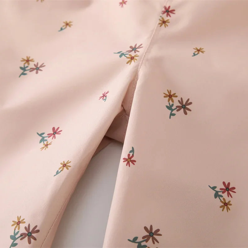 HONEYKING Children Waterproof Rain Pants Baby Jumpsuits Boys Girls Overalls Pants Fashion Kids Overalls