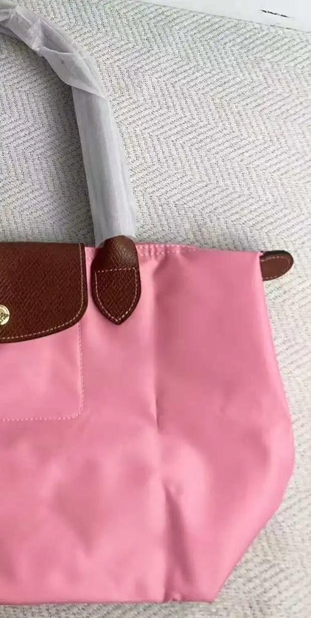 HOT Women Foldable hobo Bags Classics Lady Tote Bag Embroidered Shoulder Bags  Fashion Nylon Handbag Bag for travel