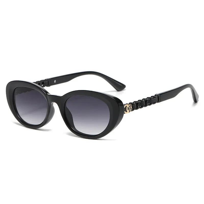 2025 Oval Sunglasses for Women Small Frame Luxury Designer High Quality Sunglass Men Fashion Lentes De Sol Mujer Gafas