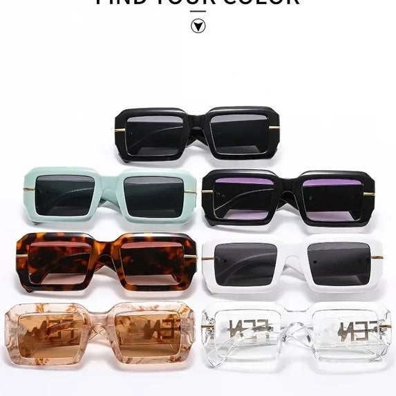 2025 New Summer Men's Glasses Fashion Luxury Brand Women's Wear Designer New Sunglasses Neutral Charm Sliding Eye Mask UV400