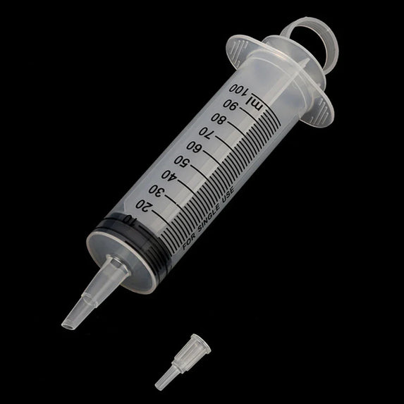 20-150ml Measuring Syringe Glue Filling Plastic Syringe Nutrient Sterile Without Needle Watering Refilling for Animal Feeding