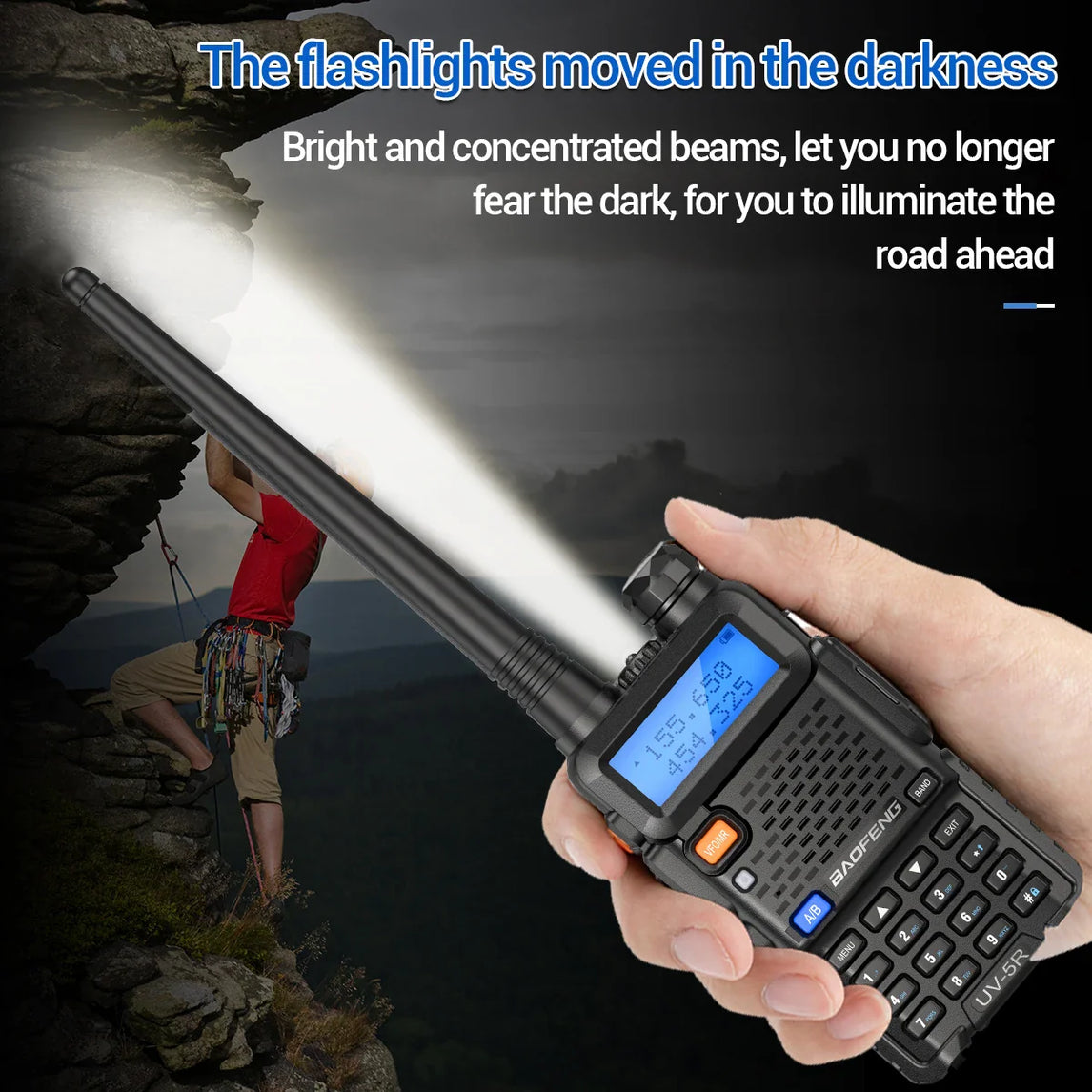 Baofeng Walkie Talkie UV 5R 5W 8W Dual Band Ham Two Way Radio Vhf Uhf FM Radio Handheld Transceiver Hunting 16KM