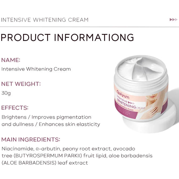 Whitening Cream For Dark Skin Underarm Bleaching Armpit Lightening And Intimate Area Woman Moisturizer Korean Skin Care Products