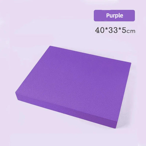 TPE Yoga Balance 5cm Mat Fitness Yoga Equipment Adult Plank Kneeling Mat Yoga Core Training Thickened Cushioned Exercise Mat