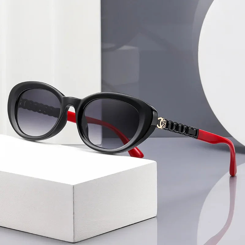 2025 Oval Sunglasses for Women Small Frame Luxury Designer High Quality Sunglass Men Fashion Lentes De Sol Mujer Gafas