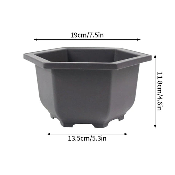 Flowerpots Imitation Purple Clay Succulent Plants Pots Outdoor Garden Landscape Bonsai Pot Trays Rectangular Square Planter
