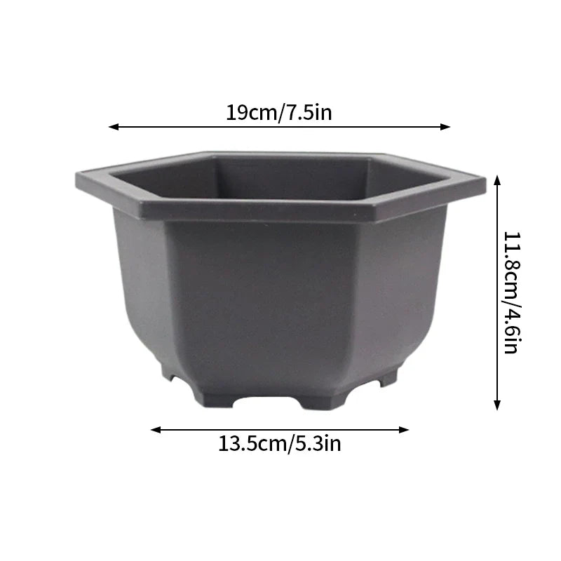 Flowerpots Imitation Purple Clay Succulent Plants Pots Outdoor Garden Landscape Bonsai Pot Trays Rectangular Square Planter