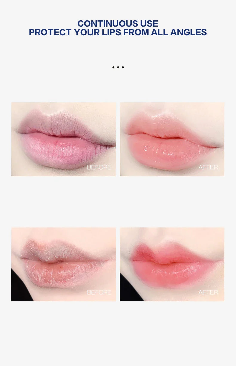 4/6/8pcs Moisturizing Lip Balm Set Whitening Moisturizing Base Natural Plant Base Moisturizing Crack Lip Care Jelly Moisturizer