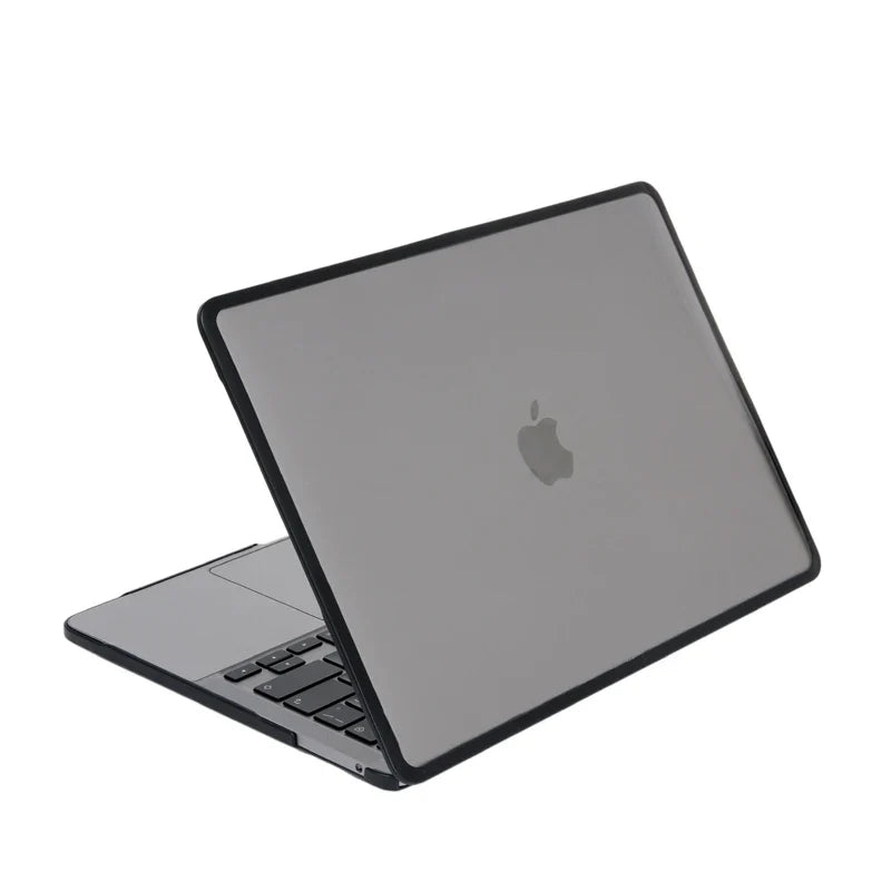 Laptop Case For 2022 MacBook M2 Pro 13 A2338 Cover with Cooling Holes TPU Edge PC Cover for 2023 M3 Pro 14 16.2 Air 15 Case