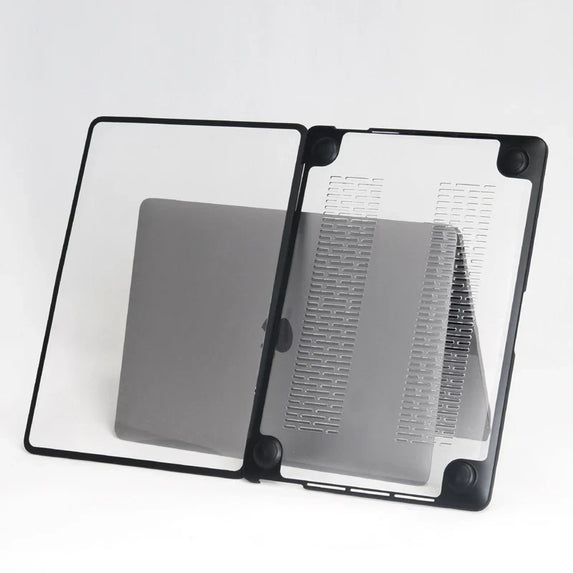 Laptop Case For 2022 MacBook M2 Pro 13 A2338 Cover with Cooling Holes TPU Edge PC Cover for 2023 M3 Pro 14 16.2 Air 15 Case