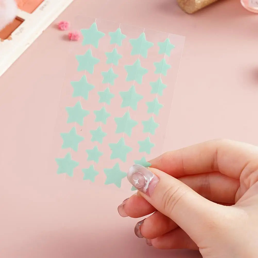 5/6ps Color Star Invisible Skin Care Patch PE Material Waterproof A Variety Of Colors To Choose