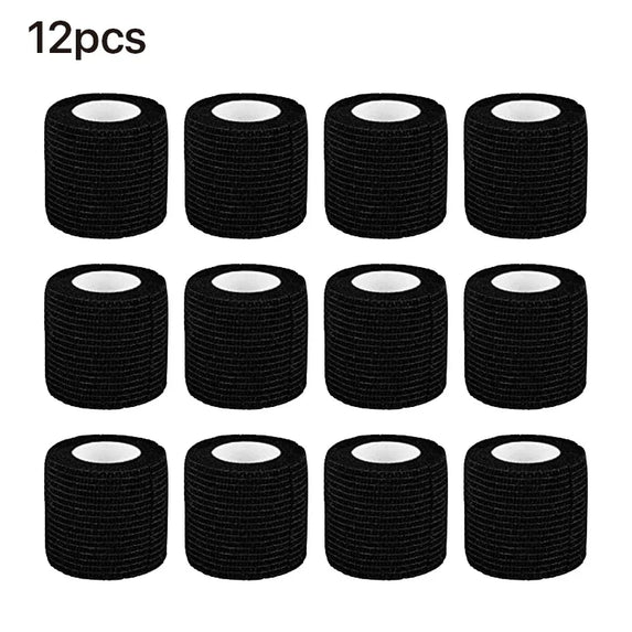 Factory  Wholesale 6/12/24/48pcs Tattoo Bandage Anti-slip Athletic Nonwoven Disposable Waterproof Self-adhesive Elastic Bandage