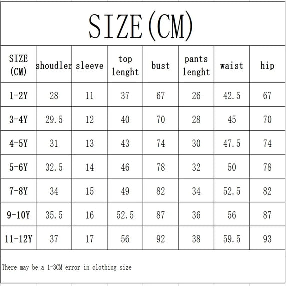 Summer Toddler Baby Girl Solid Cotton Clothes Short Sleeve Cartoon Bear Printed T-shirts and Shorts 2pcs Set Kid Boy Tracksuits