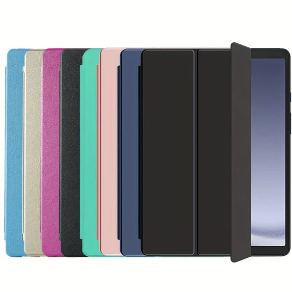 For Samsung Galaxy Tab A9 2023 8.7 inch Flip Tri-fold Stand Cover For Tab А9 SM-X110 SM-X115 PU Leather Case Auto Sleep Wake