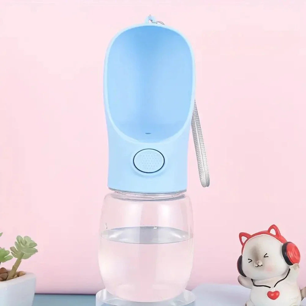 1pc Leak Proof Portable Dog Water Bottle with Dispenser, Outdoor Travel Hiking Essential for Dogs, Durable Plastic Dog Water Ket