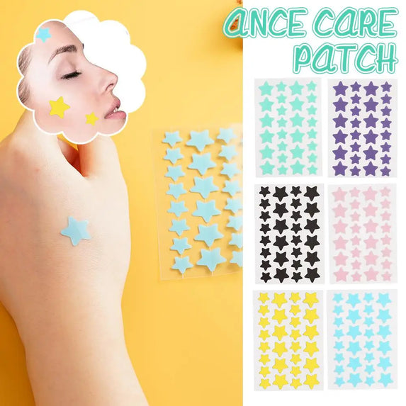 5/6ps Color Star Invisible Skin Care Patch PE Material Waterproof A Variety Of Colors To Choose