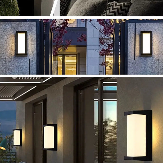 Led Outdoor Wall Light Waterproof IP66 Motion Sensor Led Outdoor Lighting Porch Lights Balcony Garden Lights Outdoor Wall Lamp