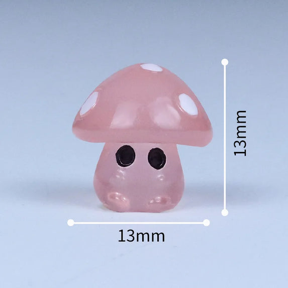 5-20PCS Mini Mushroom Elf Moss Microlandscape Decoration Miniature Luminous Mushrooms Fairy Garden Accessories Home DIY Decor