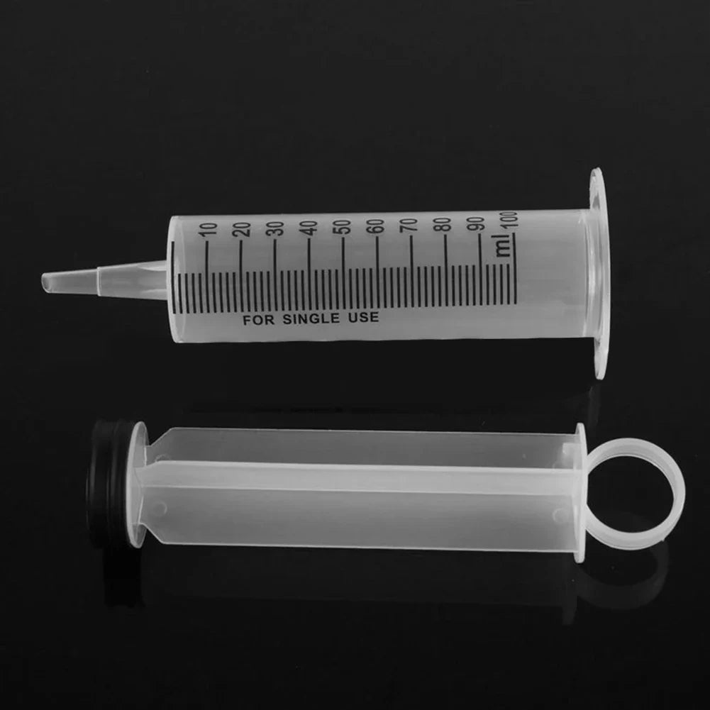 20-150ml Measuring Syringe Glue Filling Plastic Syringe Nutrient Sterile Without Needle Watering Refilling for Animal Feeding