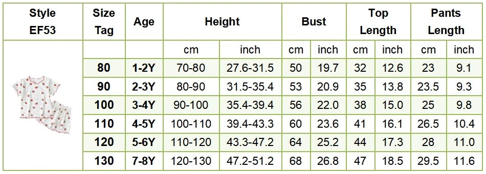 Girls Summer Pajama Sets Stylish Cartoon Pattern Printing Short Sleeve Top and Pants Made from Luxurious Cozy Ice Silk Material
