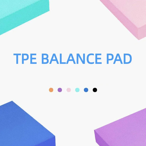TPE Yoga Balance 5cm Mat Fitness Yoga Equipment Adult Plank Kneeling Mat Yoga Core Training Thickened Cushioned Exercise Mat