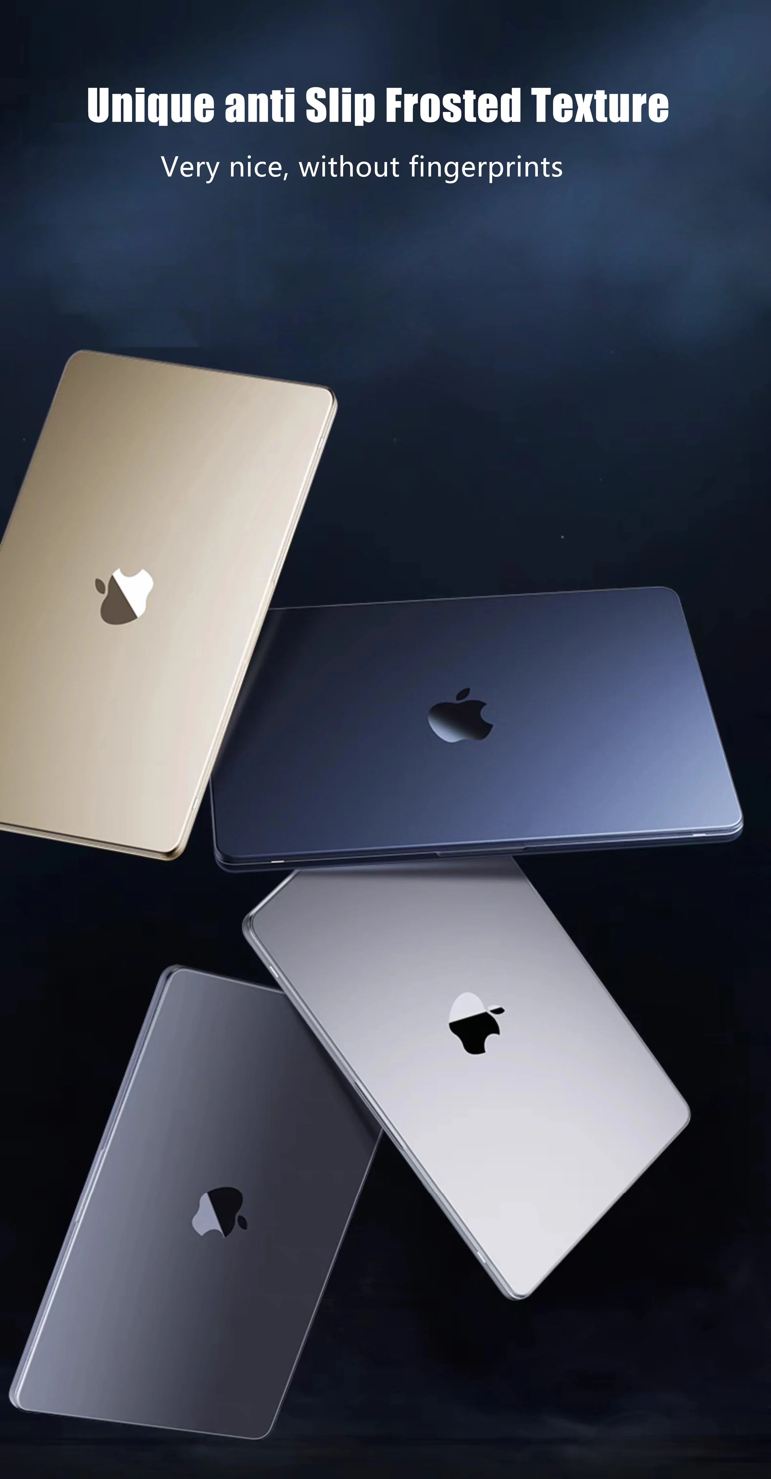 Ultra thin 2025 M4 Laptop Case For MacBook Air 13 15.3 13.6 Case M4 M2 M3 Funda Macbook Pro 13 M1 14.2 16 16.2 Case 2024 2023