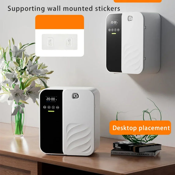 Wall Mounted Aroma Diffuser500ML Commercial Hotel Fragrance Machine Bar KTV Automatic Waterless Essential Oil Nebulizer Diffuser